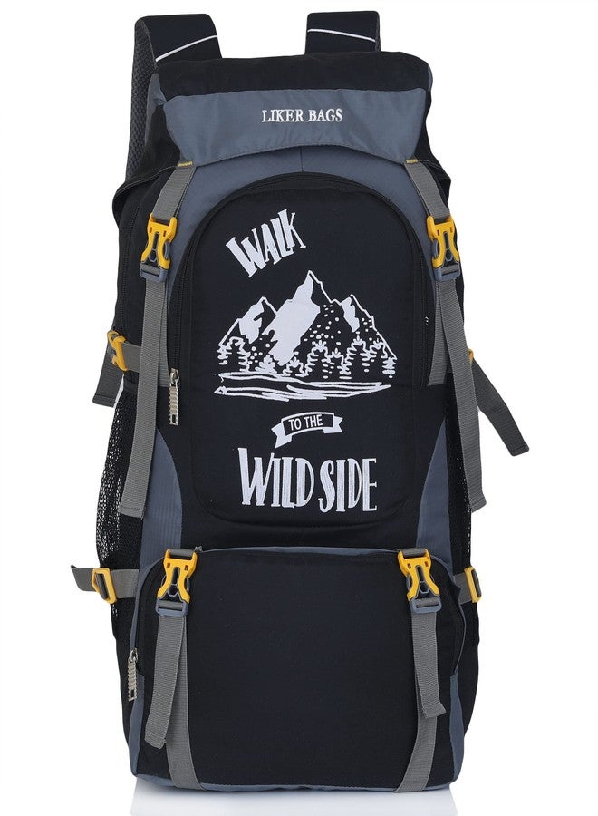 Liker Bag Rucksack Bag Travel Backpack For Outdoor Sport Hiking Trekking Bag Camping (grey) - Image 1